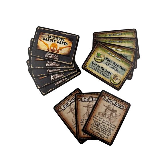 Shadows of Brimstone Frontier Town Expansion Replacement Most Wanted Cards - Picture 2 of 2